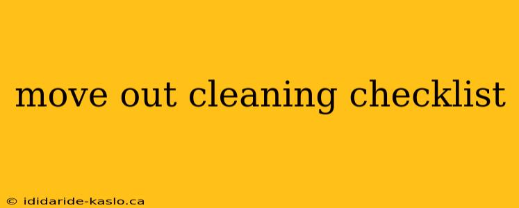 move out cleaning checklist